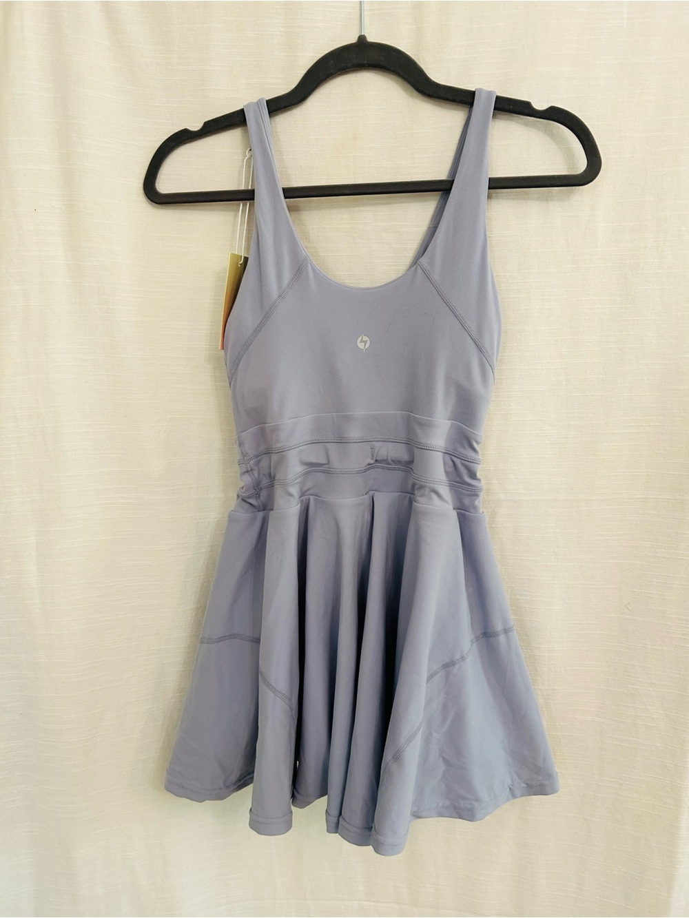 PopFlex Activewear Twirl Lavender Scoop Neck Athletic Skater Dress - Picture 14 of 16